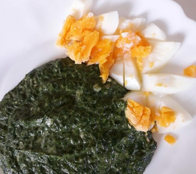 Cliquez pour zoomer ! Épinards frais à la crème Thermomix par Fac7