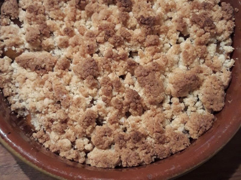 Cliquez pour zoomer ! Crumble aux mirabelles Thermomix par Fac7
