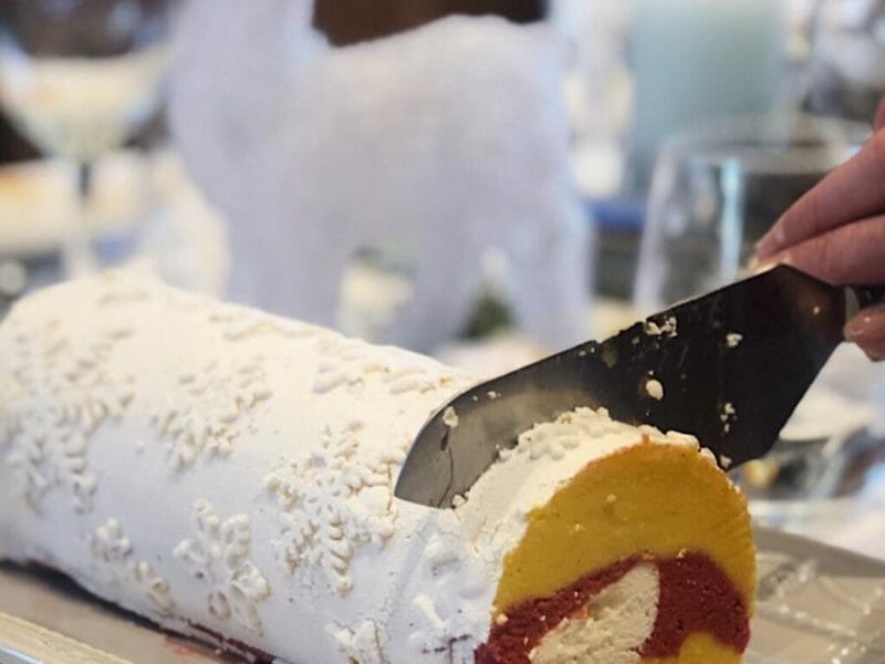 Cliquez pour zoomer ! Bûche glacée mangue et framboise Thermomix par Fac7