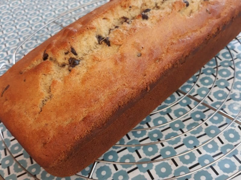 Cliquez pour zoomer ! Cake banane et pépites de chocolat Thermomix par Fac7