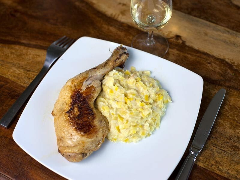 Fondue de poireaux au Thermomix Cookomix