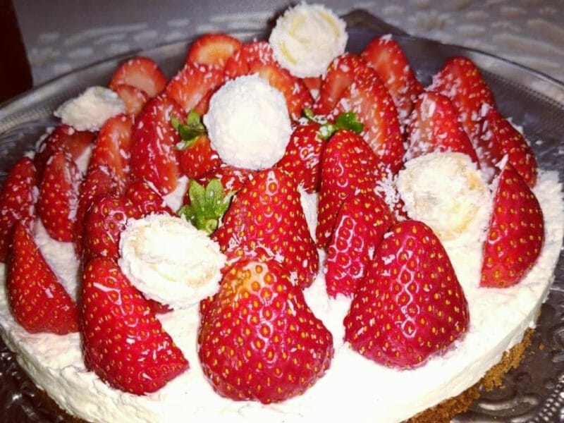 Cliquez pour zoomer ! Tarte aux fraises sans cuisson Thermomix par So51