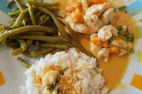 Cliquez pour zoomer ! Curry de poulet aux patates douces au Thermomix