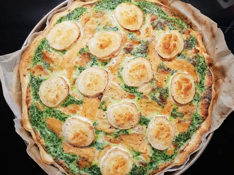 Cliquez pour zoomer ! Tarte épinards, saumon et chèvre Thermomix par shawah