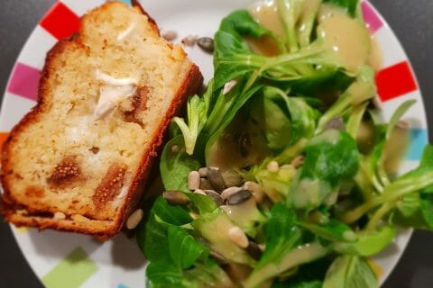 Cliquez pour zoomer ! Cake au chèvre, figues et au miel au Thermomix