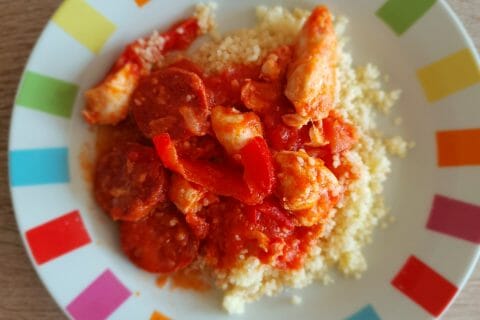 Cliquez pour zoomer ! Sauté de poulet au chorizo au Thermomix