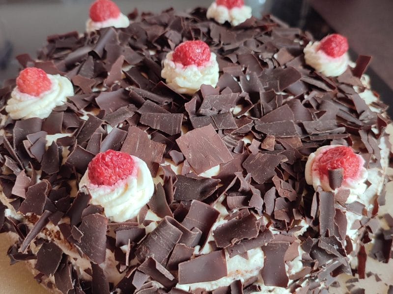 Cliquez pour zoomer ! Bûche forêt noire Thermomix par shawah