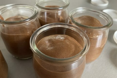 Cliquez pour zoomer ! Mousse au chocolat au jus de pois chiche Thermomix par Faust
