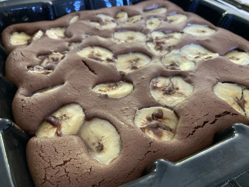 Cliquez pour zoomer ! Brownie fondant choco-banane Thermomix par Faust