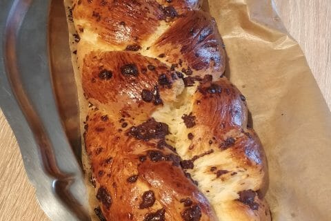 Cliquez pour zoomer ! Brioche tressée à la mie filante au Thermomix