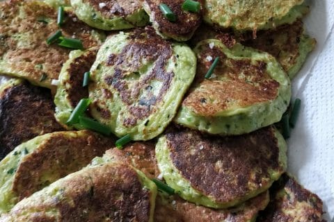 Cliquez pour zoomer ! Paillassons de courgettes au Thermomix
