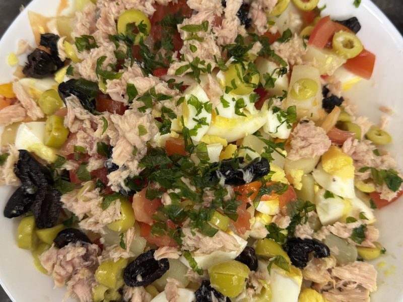 Cliquez pour zoomer ! Salade de pommes de terre au thon Thermomix par snowahere