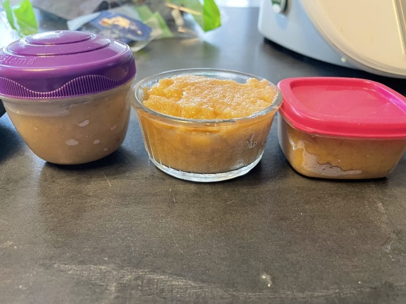 Cliquez pour zoomer ! Compote de pommes, bananes et miel Thermomix par manolu67