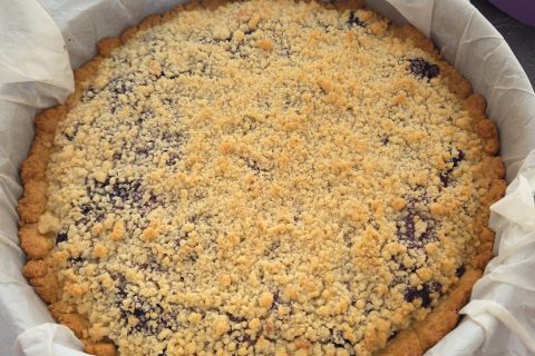 Cliquez pour zoomer ! Tarte aux myrtilles façon crumble Thermomix par Fifiloulou