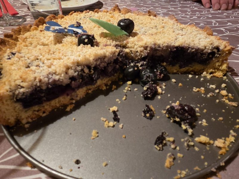 Cliquez pour zoomer ! Tarte aux myrtilles façon crumble Thermomix par Fifiloulou