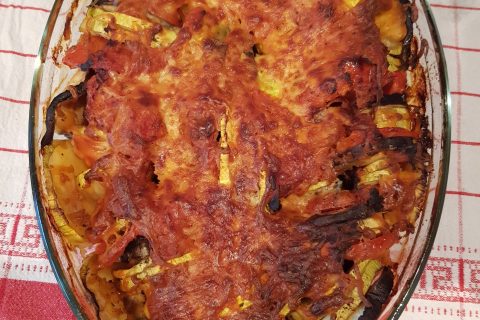 Cliquez pour zoomer ! Tian de légumes et mozarella au Thermomix