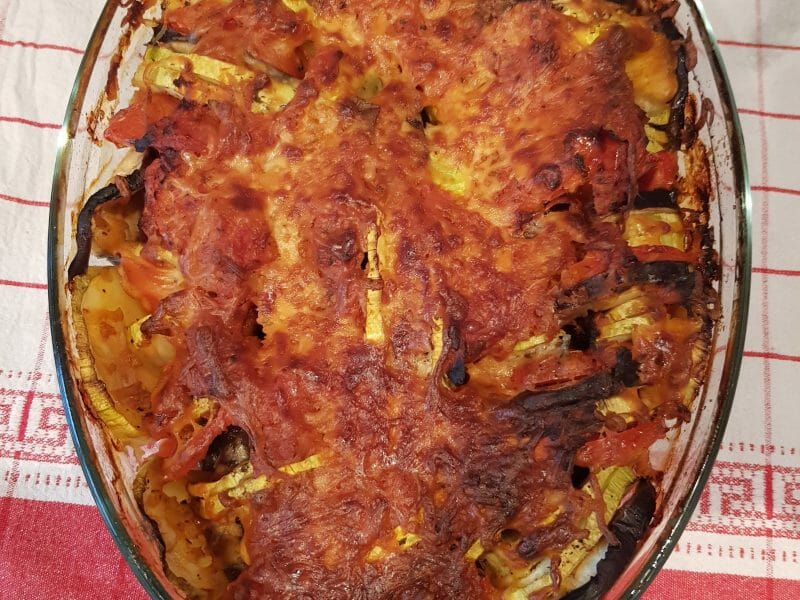 Cliquez pour zoomer ! Tian de légumes et mozarella Thermomix par Fifiloulou