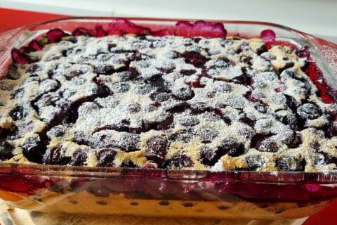 Cliquez pour zoomer ! Clafoutis aux framboises Thermomix par Meme Elle