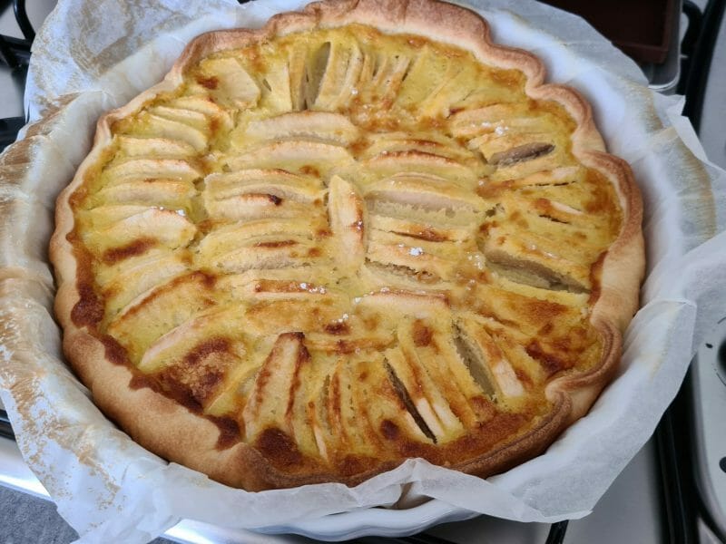 Cliquez pour zoomer ! Tarte normande aux pommes Thermomix par stef50