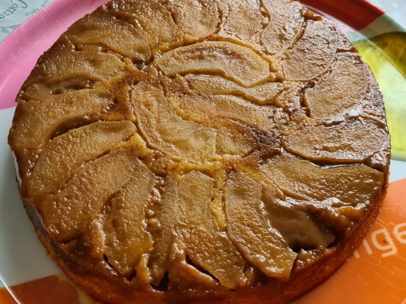 Cliquez pour zoomer ! Gâteau renversé aux pommes caramélisées Thermomix par stef50