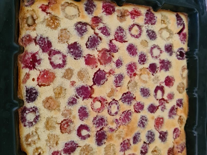 Cliquez pour zoomer ! Clafoutis aux framboises Thermomix par stef50