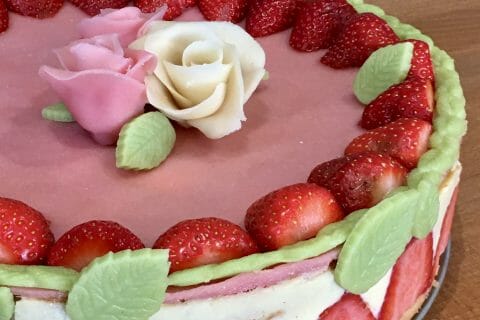 Cliquez pour zoomer ! Fraisier au Thermomix