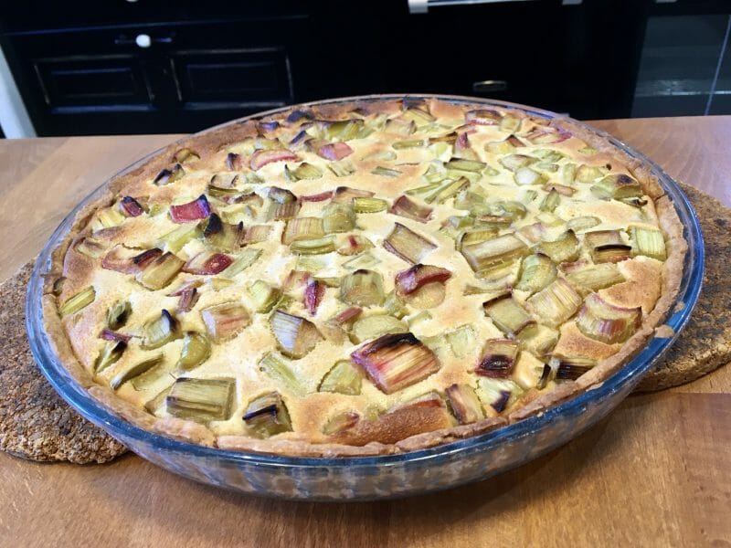 Cliquez pour zoomer ! Tarte à la rhubarbe Thermomix par Laurette04