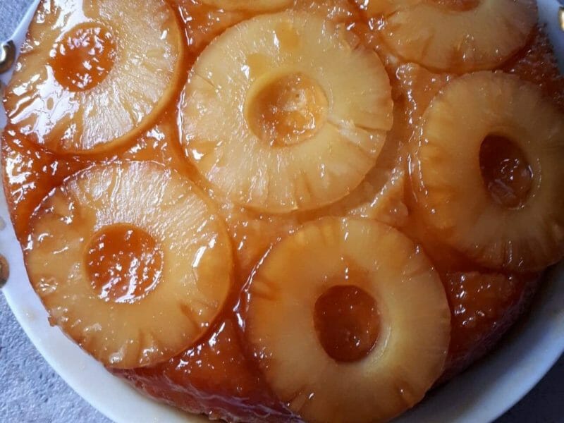 Cliquez pour zoomer ! Gâteau renversé à l’ananas Thermomix par Magbln