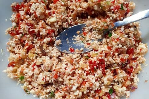 Cliquez pour zoomer ! Taboulé de chou-fleur au Thermomix