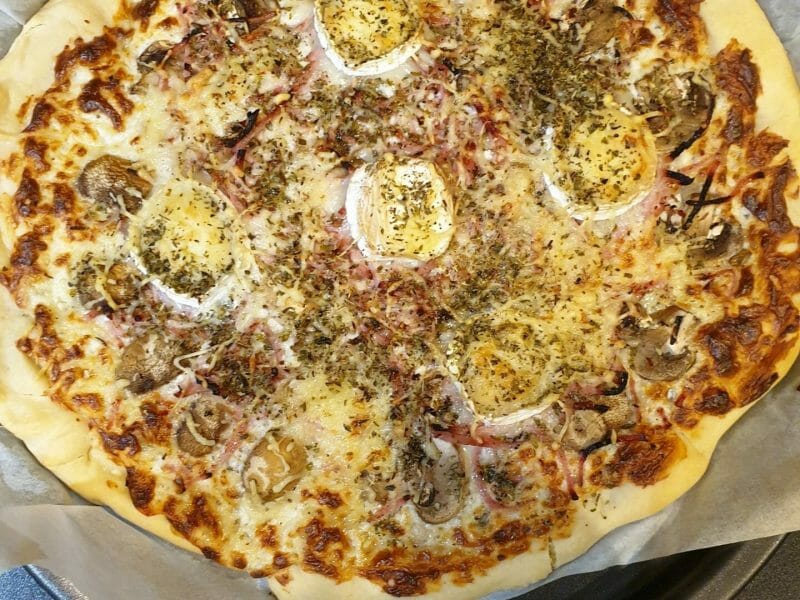 Cliquez pour zoomer ! Pizza blanche aux champignons Thermomix par P@uline