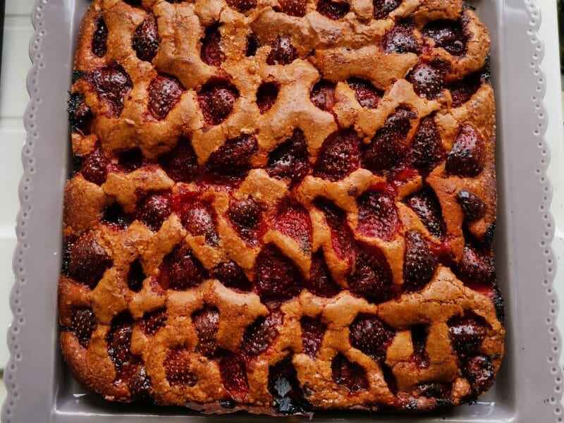 Cliquez pour zoomer ! Gâteau aux fraises Thermomix par Aurélia B.