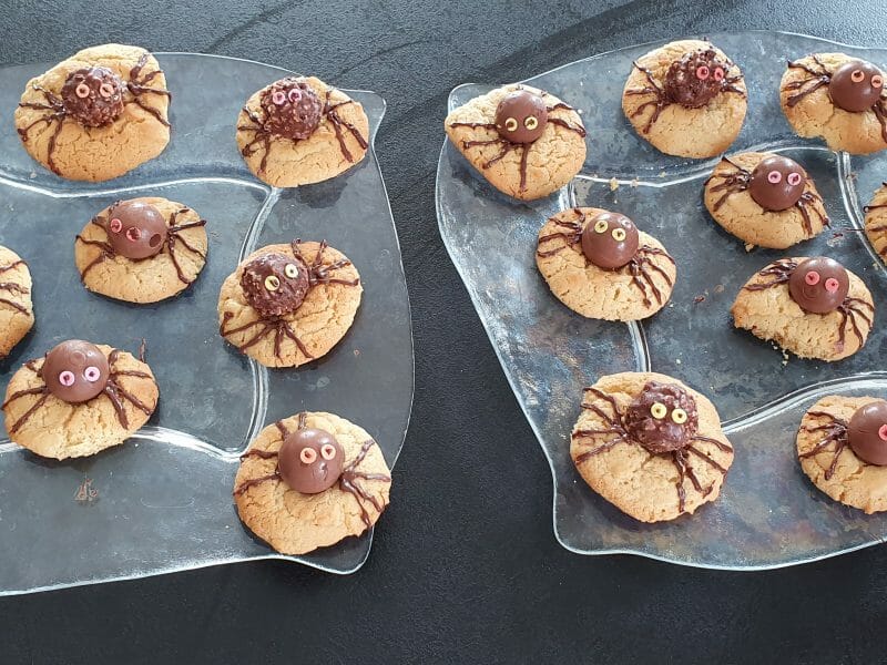 Cliquez pour zoomer ! Spider cookies (cookies araignées) Thermomix par witdede