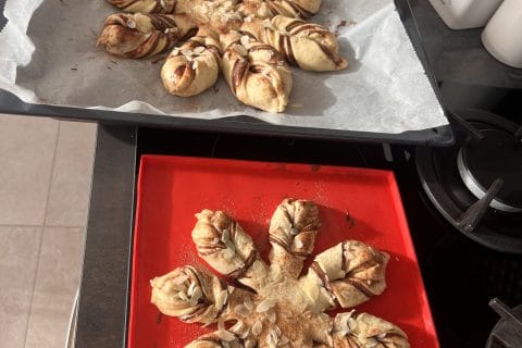 Cliquez pour zoomer ! Brioche étoilée au Nutella Thermomix par Tahani