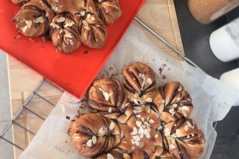 Cliquez pour zoomer ! Brioche étoilée au Nutella Thermomix par Tahani