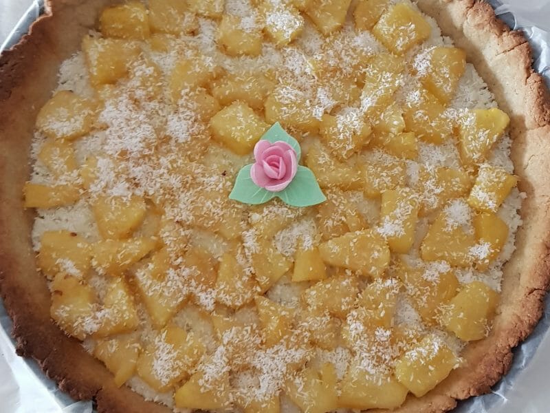 Cliquez pour zoomer ! Tarte piña colada Thermomix par Magalica