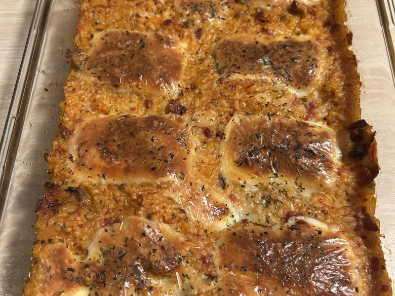 Cliquez pour zoomer ! Gratin de riz façon pizza Thermomix par chris44600