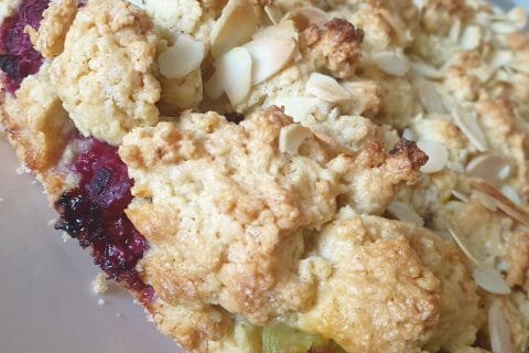 Cliquez pour zoomer ! Cookie-crumble rhubarbe framboises Thermomix par Louthimlyn