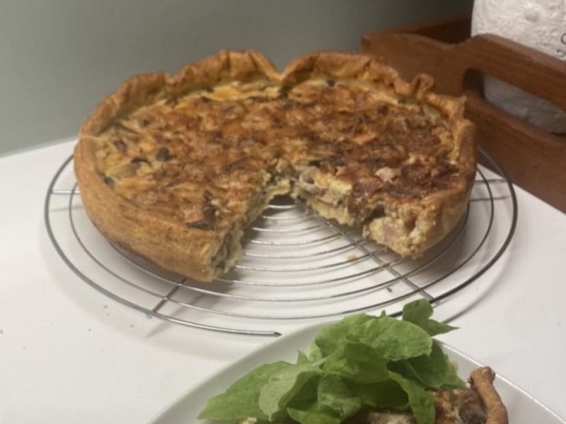 Cliquez pour zoomer ! Tarte champignons et lardons Thermomix par Paulann