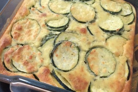 Cliquez pour zoomer ! Clafoutis courgettes et feta au Thermomix