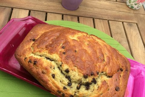 Cliquez pour zoomer ! Cake banane et pépites de chocolat au Thermomix