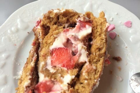 Cliquez pour zoomer ! Fraisier roulé au Thermomix