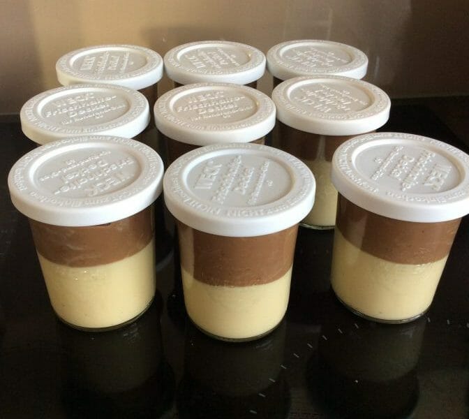 Cliquez pour zoomer ! Crème dessert au deux saveurs Thermomix par Didou68