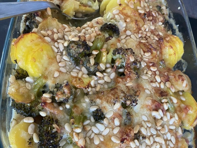 Cliquez pour zoomer ! Gratin de pommes de terre et brocolis Thermomix par Didou68