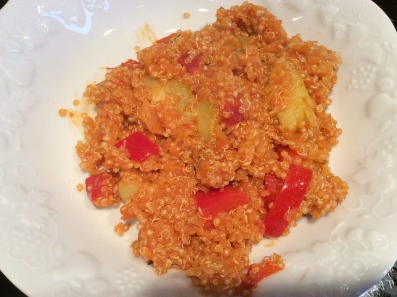 Cliquez pour zoomer ! Quinoa sauce basquaise Thermomix par Didou68