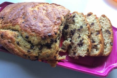 Cliquez pour zoomer ! Cake banane et pépites de chocolat au Thermomix