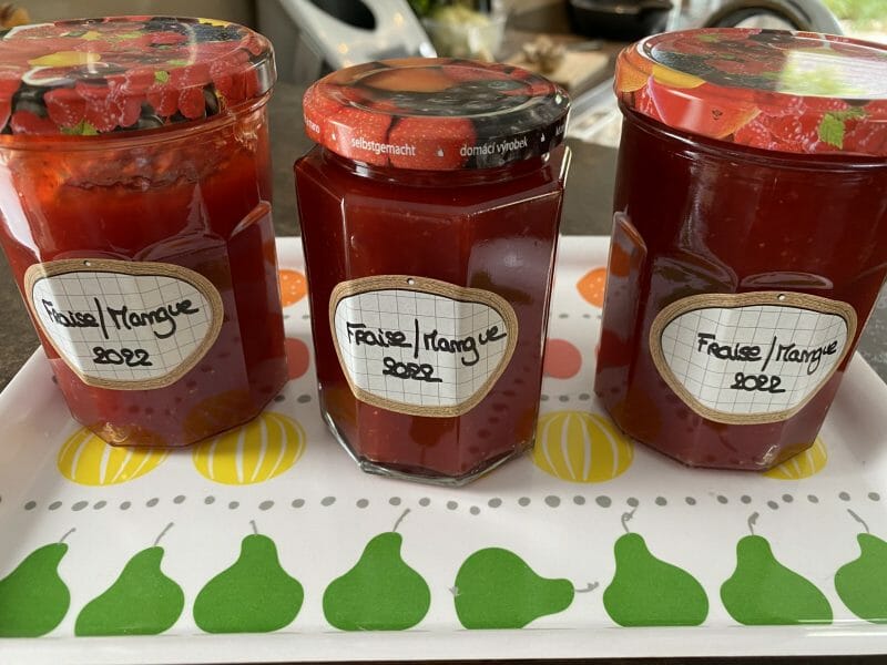 Cliquez pour zoomer ! Confiture mangue fraises Thermomix par Didou68