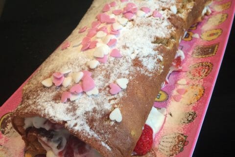 Cliquez pour zoomer ! Fraisier roulé au Thermomix