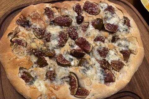 Cliquez pour zoomer ! Focaccia aux figues et gorgonzola Thermomix par Didou68