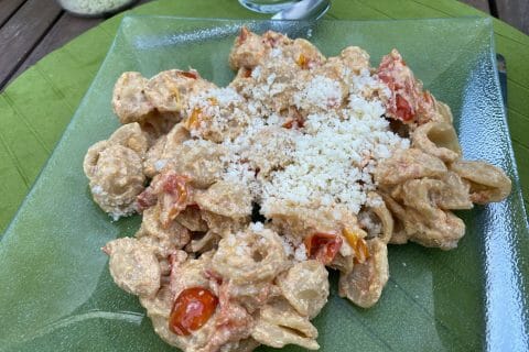 Cliquez pour zoomer ! Pâtes tomates cerises et ricotta Thermomix par Didou68