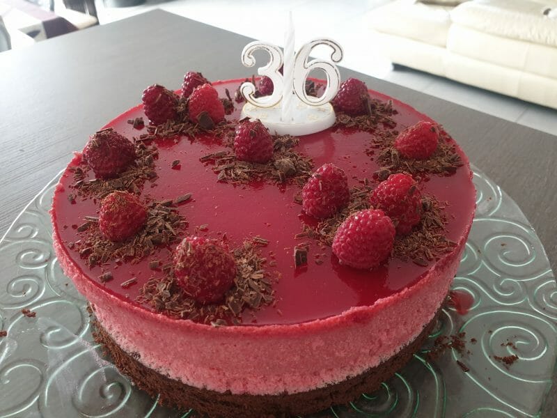 Cliquez pour zoomer ! Bavarois aux framboises Thermomix par valdu68